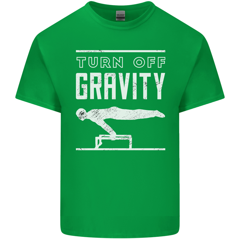 Gymnastics Turn Off Gravity Gymnast Pommel Horse Kids T-Shirt Childrens Irish Green