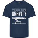 Gymnastics Turn Off Gravity Gymnast Pommel Horse Kids T-Shirt Childrens Navy Blue