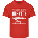 Gymnastics Turn Off Gravity Gymnast Pommel Horse Kids T-Shirt Childrens Red