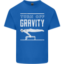 Gymnastics Turn Off Gravity Gymnast Pommel Horse Kids T-Shirt Childrens Royal Blue