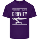 Gymnastics Turn Off Gravity Gymnast Pommel Horse Mens Cotton T-Shirt Tee Top Purple
