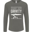 Gymnastics Turn Off Gravity Gymnast Pommel Horse Mens Long Sleeve T-Shirt Charcoal