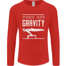 Gymnastics Turn Off Gravity Gymnast Pommel Horse Mens Long Sleeve T-Shirt Red