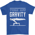 Gymnastics Turn Off Gravity Gymnast Pommel Horse Mens T-Shirt 100% Cotton Royal Blue