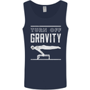 Gymnastics Turn Off Gravity Gymnast Pommel Horse Mens Vest Tank Top Navy Blue