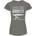 Gymnastics Turn Off Gravity Gymnast Pommel Horse Womens Petite Cut T-Shirt Charcoal