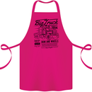 HGV Driver Big Truck Lorry Cotton Apron 100% Organic Pink