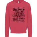 HGV Driver Big Truck Lorry Kids Sweatshirt Jumper Heliconia
