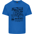 HGV Driver Big Truck Lorry Kids T-Shirt Childrens Royal Blue