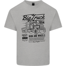 HGV Driver Big Truck Lorry Kids T-Shirt Childrens Sports Grey