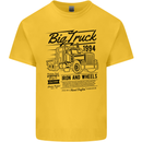 HGV Driver Big Truck Lorry Kids T-Shirt Childrens Yellow