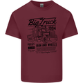 HGV Driver Big Truck Lorry Mens Cotton T-Shirt Tee Top Maroon