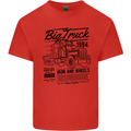 HGV Driver Big Truck Lorry Mens Cotton T-Shirt Tee Top Red