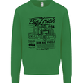 HGV Driver Big Truck Lorry Mens Sweatshirt Jumper Irish Green