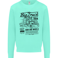 HGV Driver Big Truck Lorry Mens Sweatshirt Jumper Peppermint