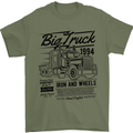 HGV Driver Big Truck Lorry Mens T-Shirt 100% Cotton Military Green