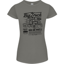 HGV Driver Big Truck Lorry Womens Petite Cut T-Shirt Charcoal