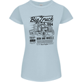 HGV Driver Big Truck Lorry Womens Petite Cut T-Shirt Light Blue