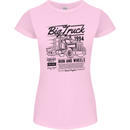 HGV Driver Big Truck Lorry Womens Petite Cut T-Shirt Light Pink