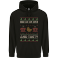 HO HO HO Hot & Tasty Funny Christmas Xmas Childrens Kids Hoodie Black