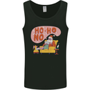 HO HO No Funny Lazy Christmas Bah Humbug Xmas Mens Vest Tank Top Black