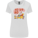 HO HO No Funny Lazy Christmas Bah Humbug Xmas Womens Wider Cut T-Shirt White
