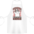 Hail the All Mighty Frenchie French Bulldog Dog Cotton Apron 100% Organic White