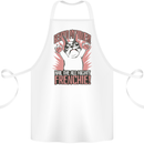 Hail the All Mighty Frenchie French Bulldog Dog Cotton Apron 100% Organic White