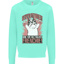 Hail the All Mighty Frenchie French Bulldog Dog Kids Sweatshirt Jumper Peppermint
