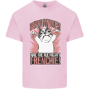 Hail the All Mighty Frenchie French Bulldog Dog Kids T-Shirt Childrens Light Pink