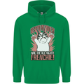 Hail the All Mighty Frenchie French Bulldog Dog Mens 80% Cotton Hoodie Irish Green