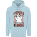 Hail the All Mighty Frenchie French Bulldog Dog Mens 80% Cotton Hoodie Light Blue