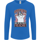 Hail the All Mighty Frenchie French Bulldog Dog Mens Long Sleeve T-Shirt Royal Blue