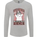 Hail the All Mighty Frenchie French Bulldog Dog Mens Long Sleeve T-Shirt Sports Grey