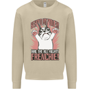 Hail the All Mighty Frenchie French Bulldog Dog Mens Sweatshirt Jumper Sand