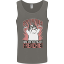 Hail the All Mighty Frenchie French Bulldog Dog Mens Vest Tank Top Charcoal