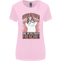 Hail the All Mighty Frenchie French Bulldog Dog Womens Wider Cut T-Shirt Light Pink