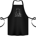 Hairy Christmas Bigfoot Yeti Xmas Cotton Apron 100% Organic Black
