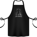 Hairy Christmas Bigfoot Yeti Xmas Cotton Apron 100% Organic Black