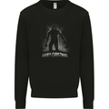 Hairy Christmas Bigfoot Yeti Xmas Mens Sweatshirt Jumper Black