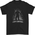 Hairy Christmas Bigfoot Yeti Xmas Mens T-Shirt 100% Cotton Black
