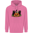 Halloween Cats With a Pumpkin Mens 80% Cotton Hoodie Azelea
