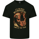 Halloween Cats Wonderful Time of the Year Kids T-Shirt Childrens Black