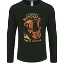 Halloween Cats Wonderful Time of the Year Mens Long Sleeve T-Shirt Black