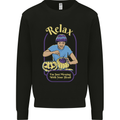 Halloween Messing With Your Head Satire Mens Sweatshirt Jumper Black