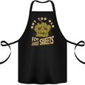 Halloween Not Too Old for Free Sweets Cotton Apron 100% Organic Black