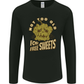 Halloween Not Too Old for Free Sweets Mens Long Sleeve T-Shirt Black