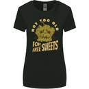 Halloween Not Too Old for Free Sweets Womens Wider Cut T-Shirt Black