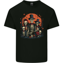 Halloween Skeleton Family With Skulls Mens Cotton T-Shirt Tee Top Black