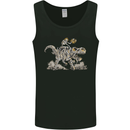 Halloween T-Rex and Skeleton Dinosaur Mens Vest Tank Top Black